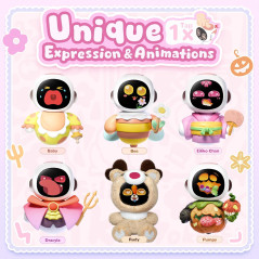 ENERGIZE LAB Eiliko Coral Pink – Tiny AI Charm Robot Pendant Toy