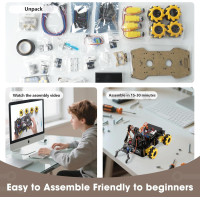 Robotics Kit for Kids 8-12 | ACEBOTT Smart Robot Arm Car STEM Toy