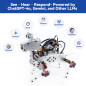 Kit Robot AI SunFounder avec Raspberry Pi Zero 2 W, 32G TF, ChatGPT-4o, Commande Vocale & Vidéo, 12 Servos Kit Robot AI SunFounder avec Raspberry Pi Zero 2 W, 32G TF, ChatGPT-4o, Commande Vocale & Vidéo, 12 Servos