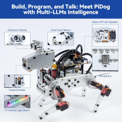 SunFounder AI Robot Kit with Raspberry Pi Zero 2 W & ChatGPT-4 Voice AI