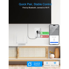 EIGHTREE 15A Smart Plug for High-Power Devices, Alexa & Google Compatible