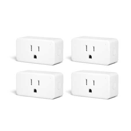 Prise Intelligente ZigBee 4 Pack avec Monitoring Énergie en Temps Réel