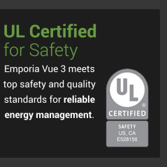 Emporia Vue 3 Home Energy Monitor - Real-Time Smart Power & Solar Meter