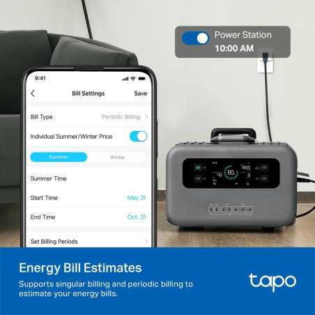 TP-Link Tapo P115 Smart Plug 2-Pack, Wi-Fi Mini, Energy Monitoring, Alexa & Google Home Compatible, 15A Max