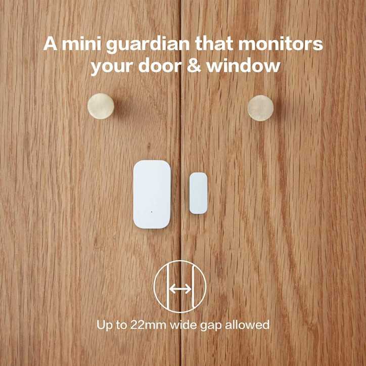 Aqara Zigbee Door & Window Sensor 3-Pack, Wireless Mini Contact, Home Automation, Apple HomeKit & Alexa Compatible
