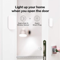 Aqara Zigbee Door & Window Sensor 3-Pack, Wireless Mini Contact, Home Automation, Apple HomeKit & Alexa Compatible