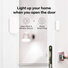Capteurs de Porte et Fenêtre Aqara Zigbee 3 Pack, Sans Fil, Compatible HomeKit, Alexa, IFTTT, Sécurité Enfants