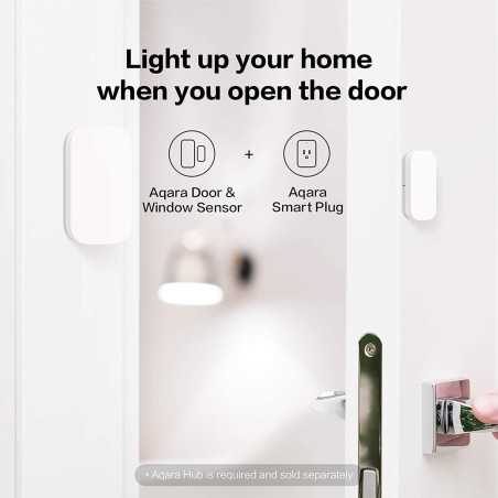 Capteurs de Porte et Fenêtre Aqara Zigbee 3 Pack, Sans Fil, Compatible HomeKit, Alexa, IFTTT, Sécurité Enfants