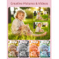 Appareil Photo Numérique FHD 1080P Compact Rose avec Zoom 16X, Anti-Tremblement et Carte 32Go pour Enfants Appareil Photo Numérique FHD 1080P Compact Rose avec Zoom 16X, Anti-Tremblement et Carte 32Go pour Enfants