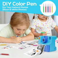 Appareil Photo Enfants Instantané + Carte 32G - Cadeau Noël