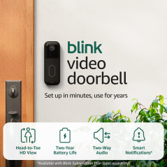 Blink Video Doorbell Newest Model – HD View, 2-Year Battery, Easy Setup