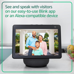 Blink Video Doorbell Noir – HD Intégrale, 2 Ans Batterie, Installation Facile