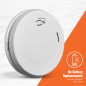Détecteur de fumée First Alert SM210, batterie scellée 10 ans, design mince, pack de 1 Détecteur de fumée First Alert SM210, batterie scellée 10 ans, design mince, pack de 1