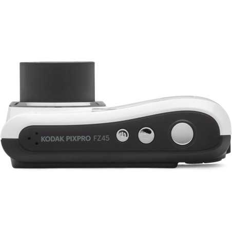 Kodak PIXPRO Friendly Zoom FZ45-WH 16MP Digital Camera, 4X Optical Zoom, 27mm Wide Angle, 2.7 LCD (White)