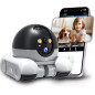 Wi-Fi Mobile Patrol Robot Camera with Night Vision, Two-Way Audio, Remote Control & 64GB Storage for Pet & Elderly Monit Wi-Fi Mobile Patrol Robot Camera with Night Vision, Two-Way Audio, Remote Control & 64GB Storage for Pet & Elderly Monit