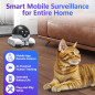 Wi-Fi Mobile Patrol Robot Camera with Night Vision, Two-Way Audio, Remote Control & 64GB Storage for Pet & Elderly Monit Wi-Fi Mobile Patrol Robot Camera with Night Vision, Two-Way Audio, Remote Control & 64GB Storage for Pet & Elderly Monit