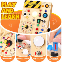 Busy Board Montessori pour Tout-Petits 1-3 ans - Jouet Éducatif