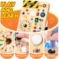 Busy Board Montessori pour Tout-Petits 1-3 Ans – Jouet Éducatif Sensoriel et Nomade pour Enfants Autistes