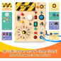Busy Board Montessori pour Tout-Petits 1-3 Ans – Jouet Éducatif Sensoriel et Nomade pour Enfants Autistes