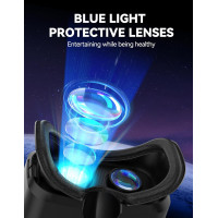 TECKNET VR Headset for Phone with Bluetooth Controller & HD Lenses