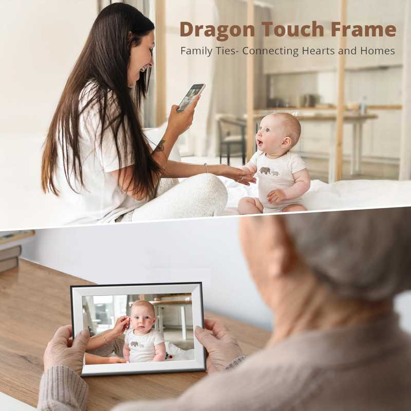 Cadre photo numérique Dragon Touch 10.1 HD IPS WIFI, tactile
