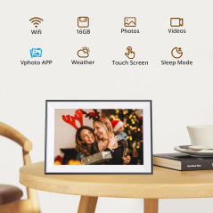 Cadre photo numérique Dragon Touch 10.1 HD IPS WIFI, tactile