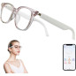 Smart Glasses for Women - AI Bluetooth Translator, 165+ Languages, Real-Time, Blue Light Filtering Lenses, Open Ear Smart Glasses for Women - AI Bluetooth Translator, 165+ Languages, Real-Time, Blue Light Filtering Lenses, Open Ear