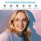Smart Glasses for Women - AI Bluetooth Translator, 165+ Languages, Real-Time, Blue Light Filtering Lenses, Open Ear Smart Glasses for Women - AI Bluetooth Translator, 165+ Languages, Real-Time, Blue Light Filtering Lenses, Open Ear