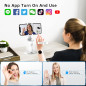 Support Téléphone Auto Tracking Blanc, Trépied Intelligent 360°, Selfie Stick Portable Tout-en-Un Support Téléphone Auto Tracking Blanc, Trépied Intelligent 360°, Selfie Stick Portable Tout-en-Un