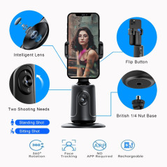 Support Téléphone 360° GREEN HOUSE Auto Face Tracking & Stabilisateur