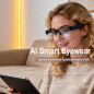Lunettes AI Intelligentes avec Caméra 8MP, Traduction Temps Réel, Audio Open-Ear, Verres Photochromiques