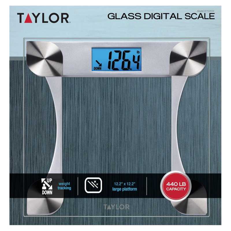 Pèse-personne Digital Taylor 440 lb - Précision Fiable Quotidienne