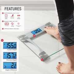 Pèse-personne Digital Taylor 440 lb - Précision Fiable Quotidienne
