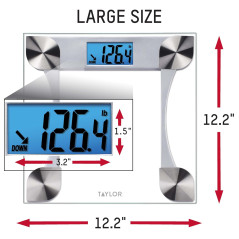 Pèse-personne Digital Taylor 440 lb - Précision Fiable Quotidienne