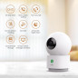 Caméra de Sécurité Intérieure 2K AosU, Surveillance Bébé/Animal 360°, Wi-Fi 2.4 GHz, Vision Nocturne IR, Alexa Caméra de Sécurité Intérieure 2K AosU, Surveillance Bébé/Animal 360°, Wi-Fi 2.4 GHz, Vision Nocturne IR, Alexa