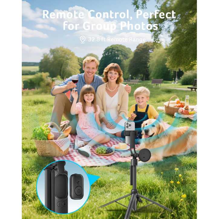 Trépied Auto Suivi Visage Acer 64 avec Lumière, Télécommande, Rotation 360° pour Smartphone et Caméra Trépied Auto Suivi Visage Acer 64 avec Lumière, Télécommande, Rotation 360° pour Smartphone et Caméra