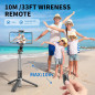 All-in-One Extendable Selfie Stick Tripod with Wireless Remote for iPhone 17-12, Galaxy, OnePlus & More All-in-One Extendable Selfie Stick Tripod with Wireless Remote for iPhone 17-12, Galaxy, OnePlus & More