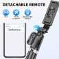 Selfie Stick Trépied 3-en-1 Extensible & Portable avec Télécommande Sans Fil Compatible iPhone et Android