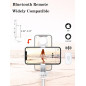 46 Selfie Stick Tripod with Wireless Remote & LED Fill Light for iPhone 16/15/14/Android Smartphones