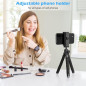 Ubeesize Portable Flexible Phone Tripod with Wireless Remote & Clip – Perfect for Video Recording Ubeesize Portable Flexible Phone Tripod with Wireless Remote & Clip – Perfect for Video Recording