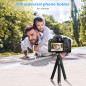 Ubeesize Trépied Téléphone Flexible et Portable avec Télécommande Sans Fil et Support Clip