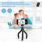 Ubeesize Trépied Téléphone Flexible et Portable avec Télécommande Sans Fil et Support Clip