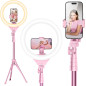 UBeesize 12 Pink Selfie Ring Light with 62 Tripod for Video Recording & Live Streaming - Phone, Camera, Webcam Compatible UBeesize 12 Pink Selfie Ring Light with 62 Tripod for Video Recording & Live Streaming - Phone, Camera, Webcam Compatible