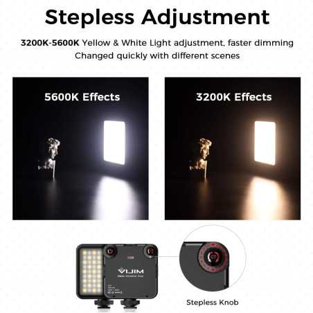 ULANZI VL-81 Bi-Color LED Video Light 3000mAh with Softbox & Mounts
