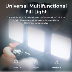 ULANZI VL-81 Bi-Color LED Video Light 3000mAh with Softbox & Mounts