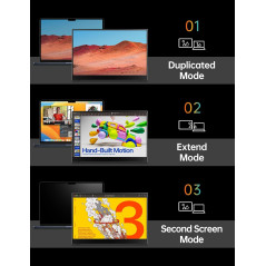 VILVA 15.6 Portable Monitor FHD IPS USB-C HDMI for Laptop & Gaming