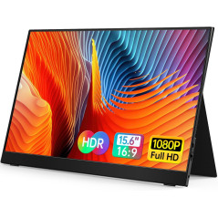 VILVA 15.6 Portable Monitor FHD IPS USB-C HDMI for Laptop & Gaming