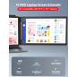 14 FHD IPS Laptop Screen Extender Dual Monitor Portable USB-C/HDMI Plug & Play for Windows/Mac/Android/PS5