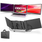 14 FHD IPS Laptop Screen Extender - Ultra-Thin Dual/Triple Monitor, HDMI/USB-C, Built-in Speakers, Portable