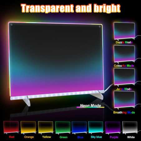 Tablette Lumineuse 16'' avec 8 Couleurs & 13 Effets Lumineux